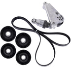 6Pcs Drive Belt Kit with Tensioner & Idler Pulleys for Jeep Wrangler JK (2012–2018)