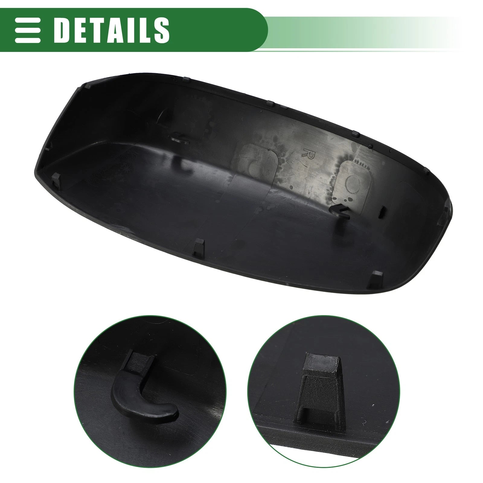 Pair Rearview Mirror Cap for Chevrolet Silverado 1500 (2019–2023) Gloss Black