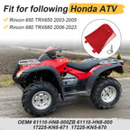 Utility Box Lid & Stud 61110-HN8-000ZB for Honda TRX650 680 Rincon (2003–2023)