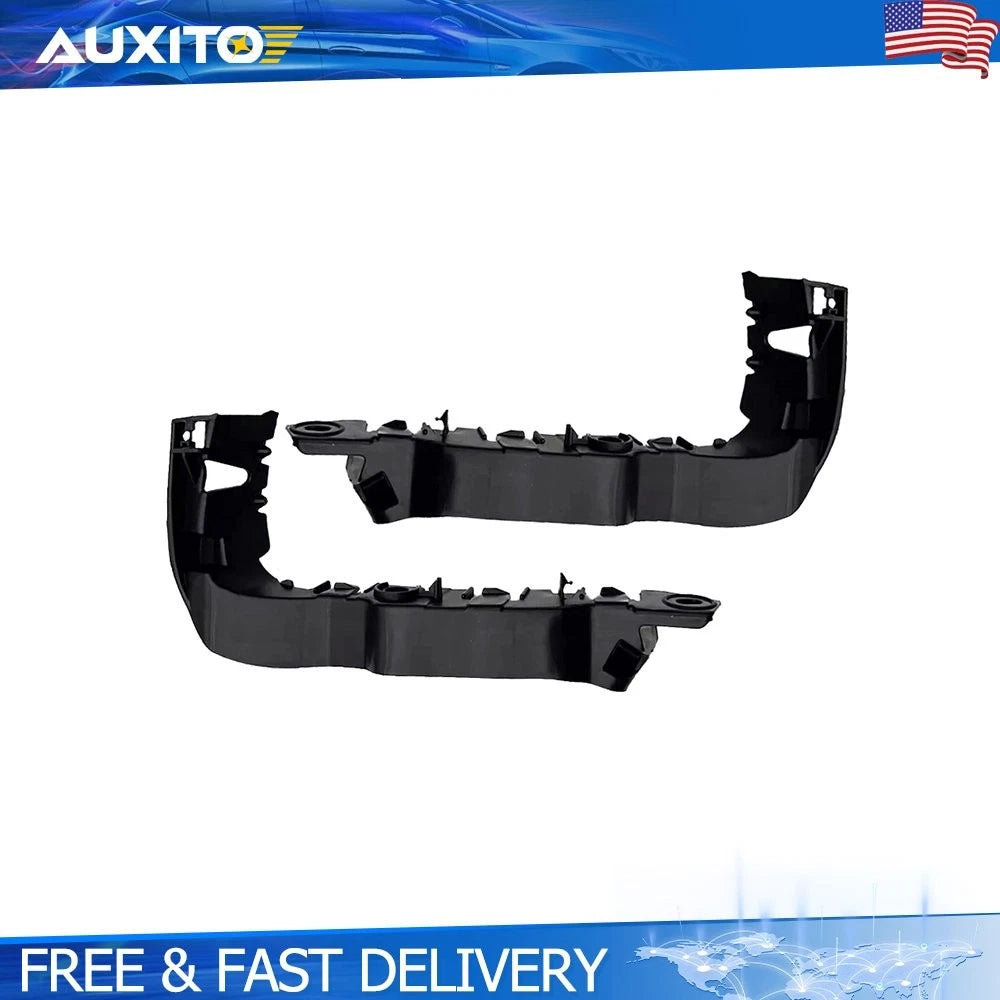 Set of 2 Front Bumper Brackets for Audi A3 Sedan (2015–2018) Black
