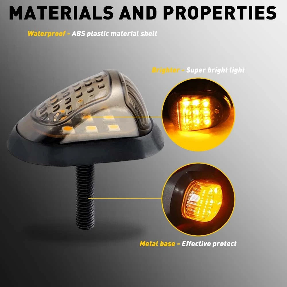 2X Amber Motorcycle Turn Signal Lights for Suzuki DRZ400S (2000–2023)