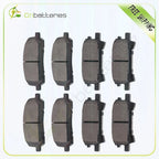 Front and Rear Brake Pads for Toyota Highlander (2004–2007)