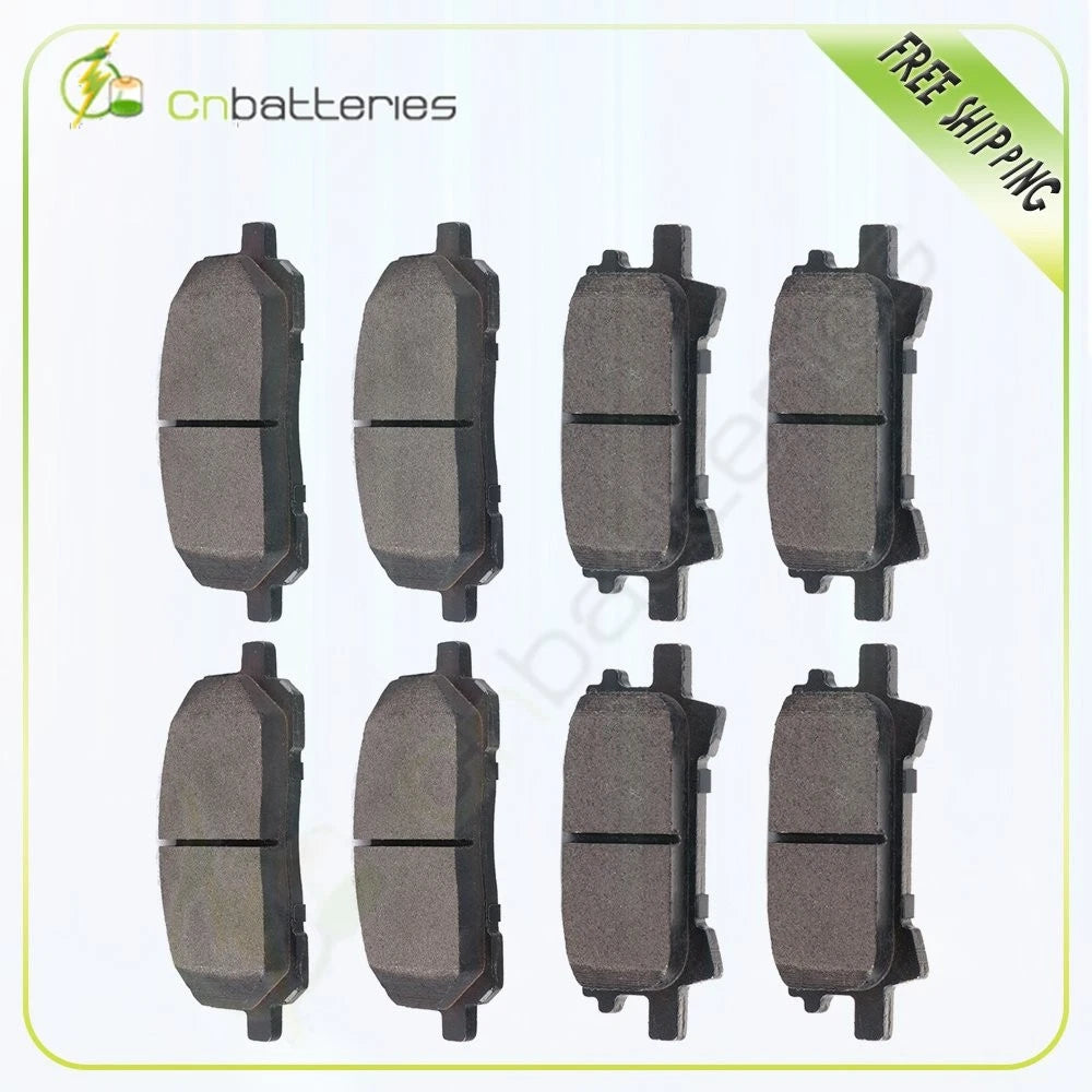 Front and Rear Brake Pads for Toyota Highlander (2004–2007)