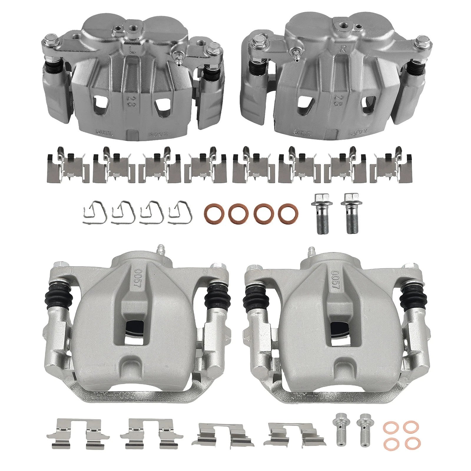 Set of 4 Brake Calipers for Toyota Highlander (2010–2013) 19-P3350 19-B6274