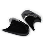 Gloss Black Side Rear Mirror Cover Caps for BMW E90 3 Series (2009-2011)