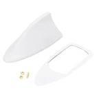 Universal White Shark Fin Roof Antenna for Car Radio Receiver FM/AM