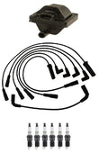 Ignition Wires & Coil with 6 Spark Plugs Kit for Chevy P30 GMC V6 (1980–1999)