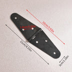 Set of 4 Black Oval Hinges for Toolbox Cabinet Door