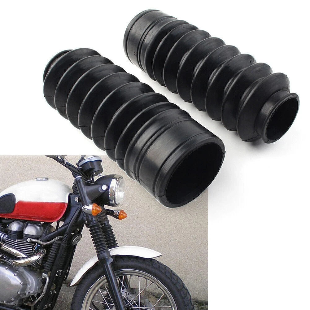Front Fork Rubber Cover Gaiters Boots for Triumph 650 500 TR6 T120 T100 (1964–1968)