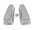Polished Aluminum Finned Valve Covers for Small Block Chevy 350 (1968–1979)