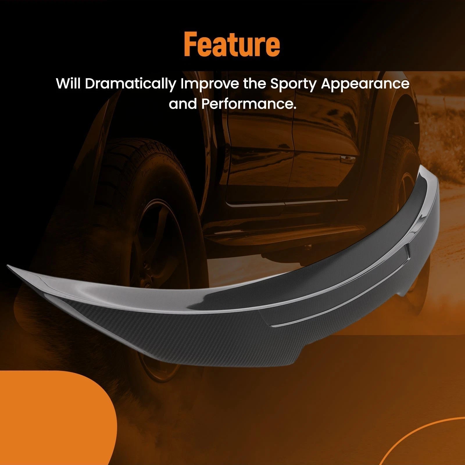 Carbon Fiber Trunk Wing Spoiler for BMW M4 F82 (2015-2019)
