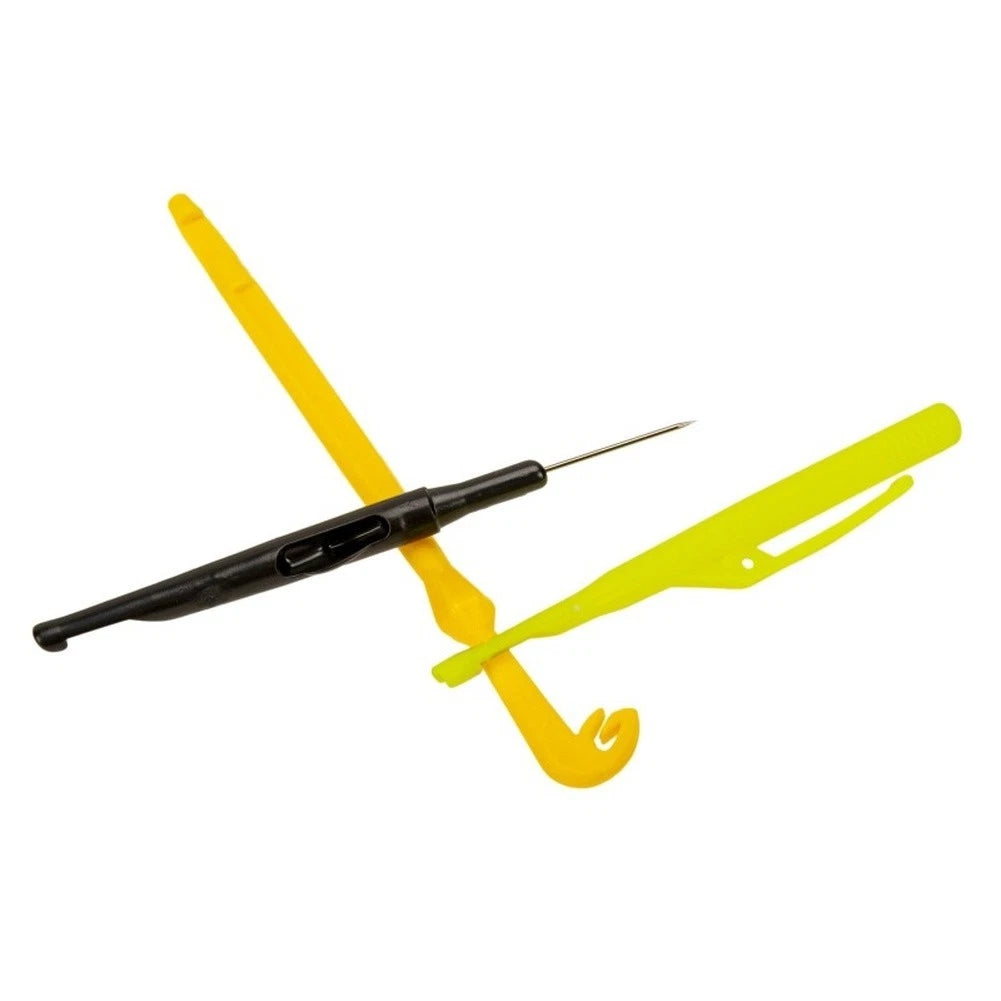 Set of 2 Plastic Dual Purpose Fishing Tool Hook Remover and Bait Needle