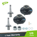 Set of 2 Trailer Hub Kits for 5 x 4.5" Wheels (Fits Various Models)