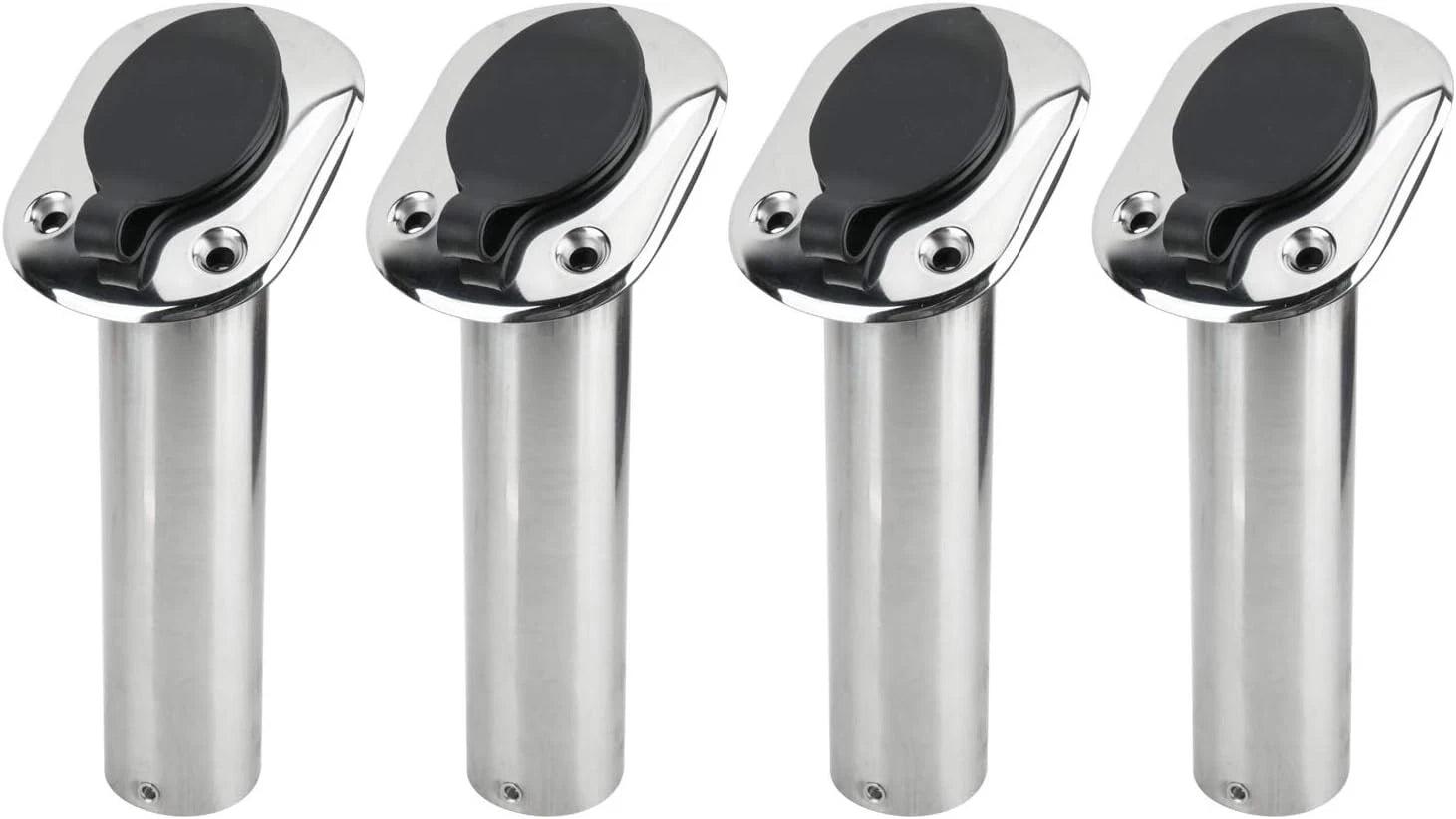 4X Stainless Steel Fishing Rod Holder for Boat (30 Degree)