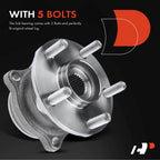 2X Rear Wheel Hub & Bearing Assembly for Subaru Outback, Forester (2010–2014)