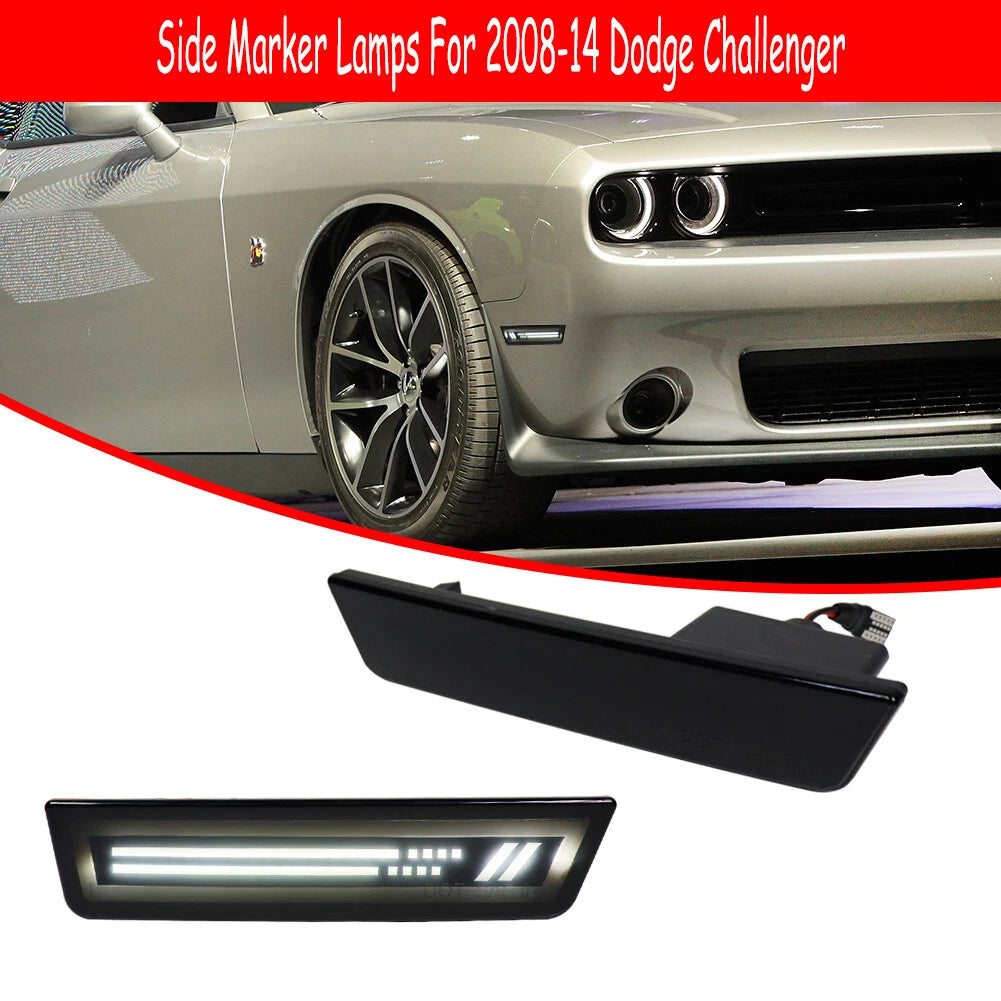 White LED Front Side Marker for Dodge Challenger (2008–2014)
