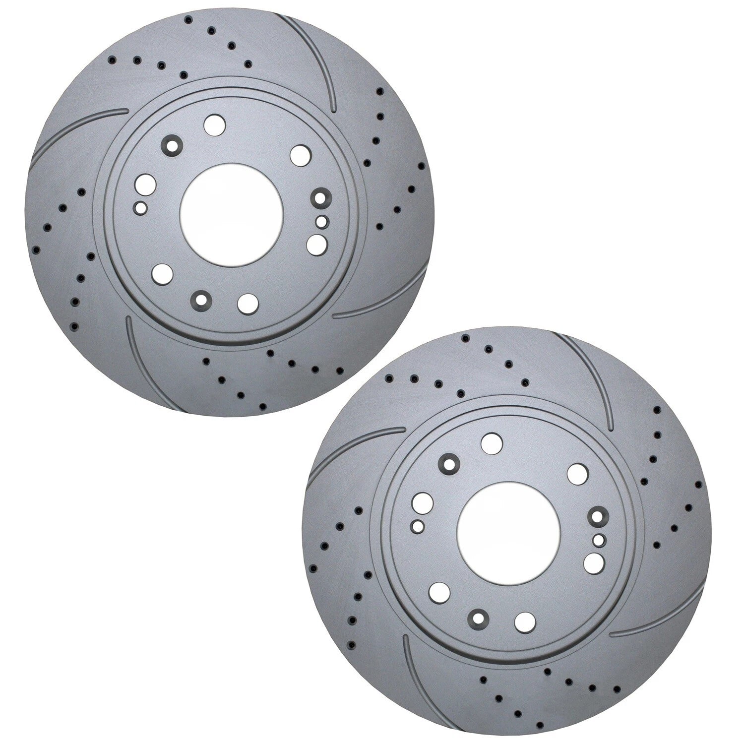 Set of 2 Front Drill Coat 330mm Brake Rotors for Cadillac Chevy GMC