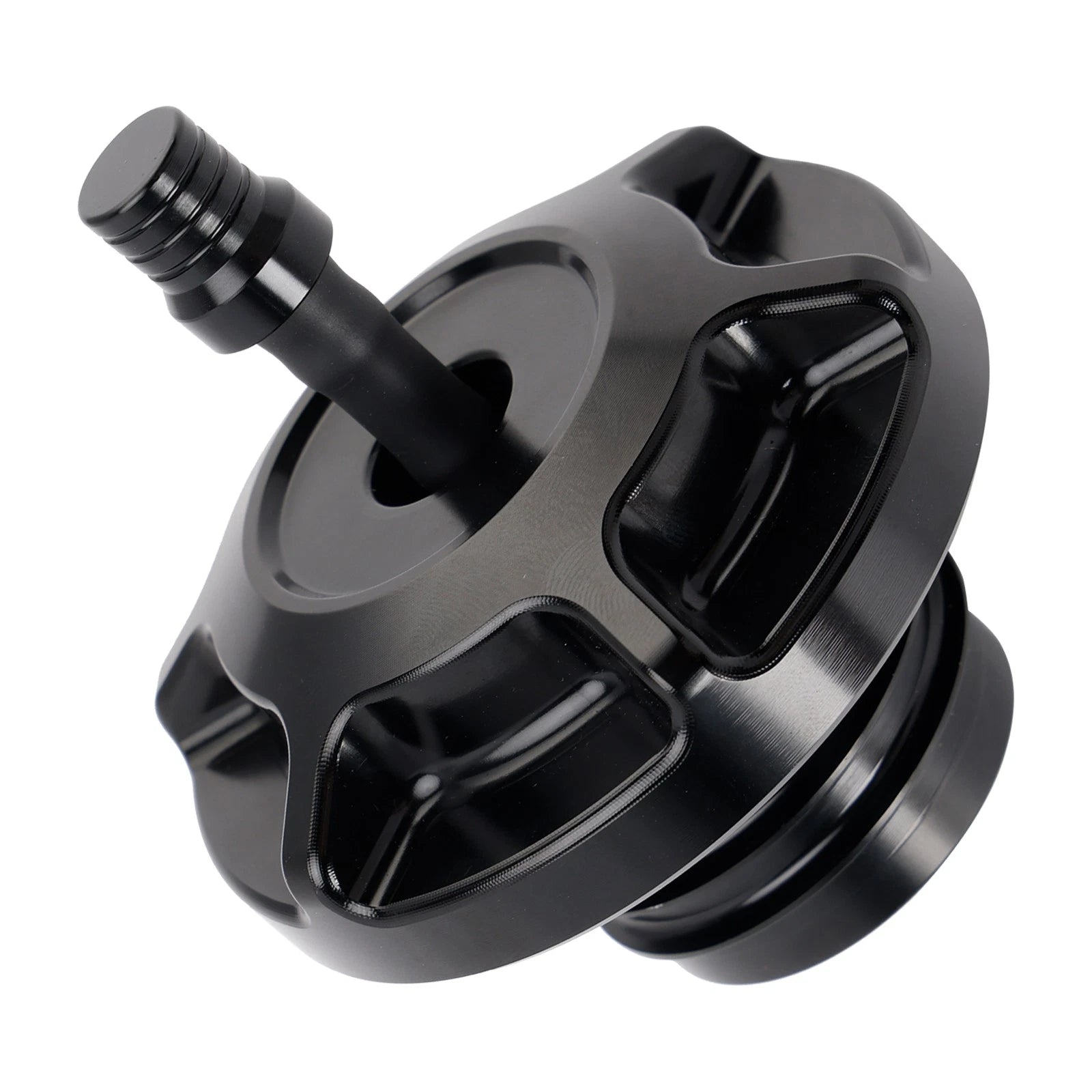 Aluminum Gas Fuel Tank Cap w/Vent Hose for Harley Touring Electra Road Glide (1996–Present)