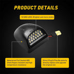 10X LED Bulbs for Interior License Plate Light (194 T10 168)