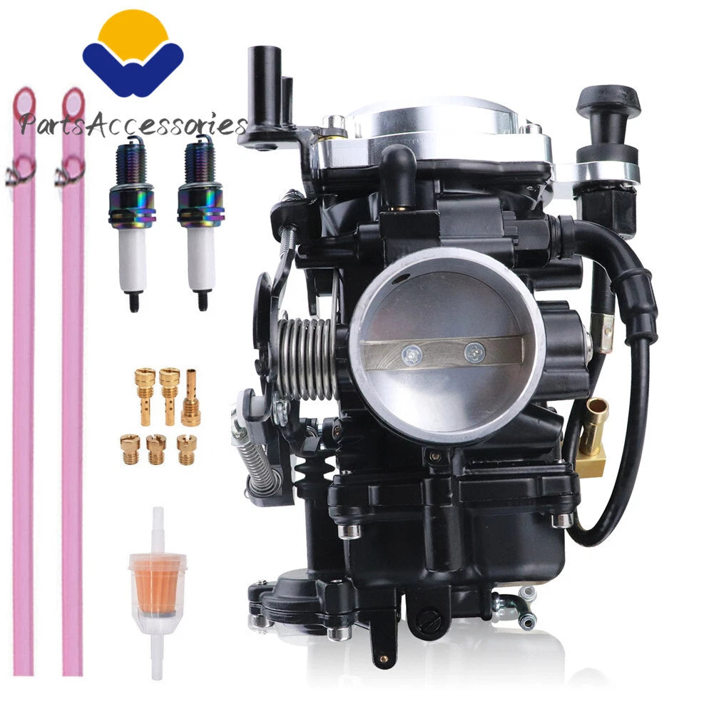 Sliver Carburetor for Harley-Davidson Heritage Softail Dyna FXR (CV40mm)