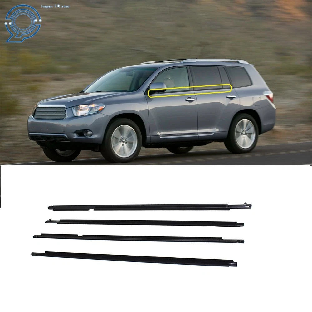 Weather Strip Window Molding Trim Seal Belt for Toyota Highlander (2008–2010)