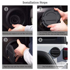 Fuel Tank Door Cover for Jeep Wrangler JL Gladiator JT (2018-2023)