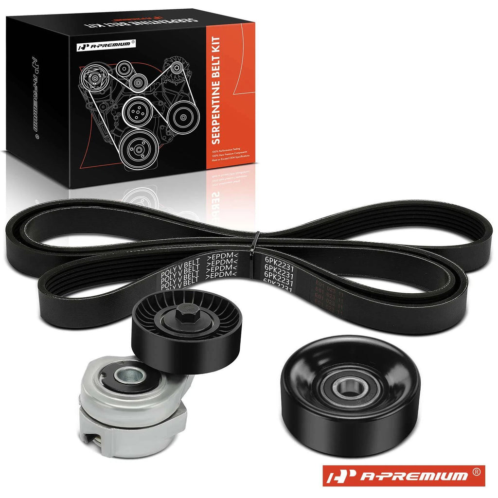 3X Serpentine Belt Drive Component Kit for Ford Ranger (2007–2008)