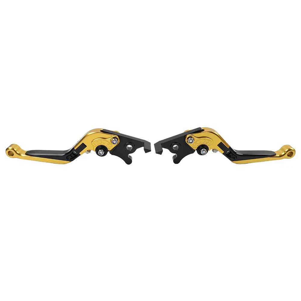 CNC Gold Extendable Brake Clutch Levers for Kawasaki Z900RS, ZX636, ZX6R (18-22)