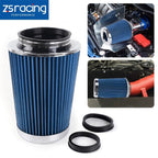 High Flow Air Intake Filter for Universal Clamp On (9" Tall, 3"-4" Inlet)