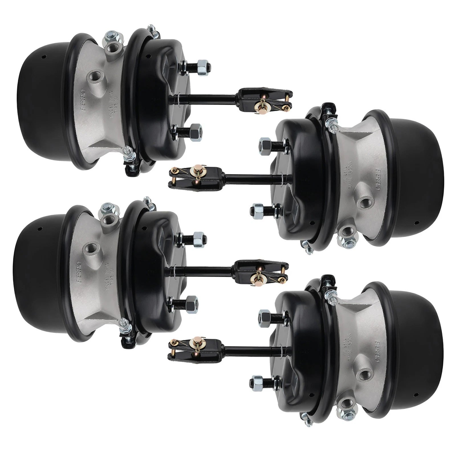 Set of 4 Air Brake Chamber Sealed 2.5" 64mm Type 3030 BTS3030WCR