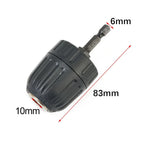 Chuck Adapter for Hex Keyless Bit Change (0.8-10mm)