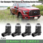 Set of 4 PDC Reverse Parking Assist Sensors for Ford F150 (2009–2014) 9L3Z-15K859-D