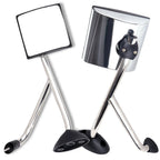 Set of 2 Chrome Hood Manual Mirrors for International (2002–Present)
