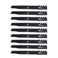 Set of 9 Toothed Mulching Blades for 72" Cut Mower Decks