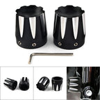 Front Axle Nut Covers for Harley Dyna, Fatboy, Electra, Street Glide, Road King (All Years)