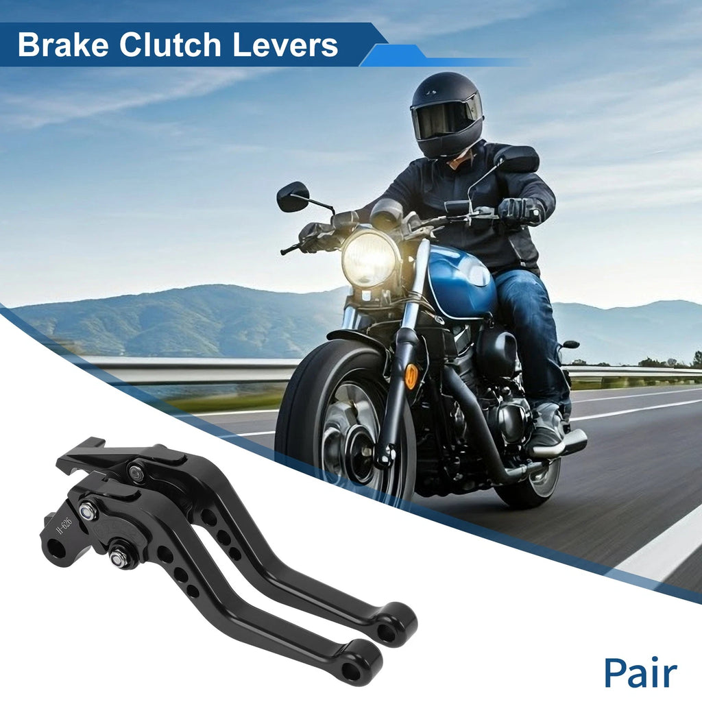 Adjustable Short Brake Clutch Levers for Honda CBR600 F2 (1991–2007) Solid Black