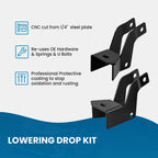 2"/4" Drop Suspension Lowering Kit for Chevy Tahoe GMC Yukon (2007-2014)