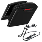 5'' Stretched Hard SaddleBags & Brackets for Harley Heritage Softail (1984–2017)