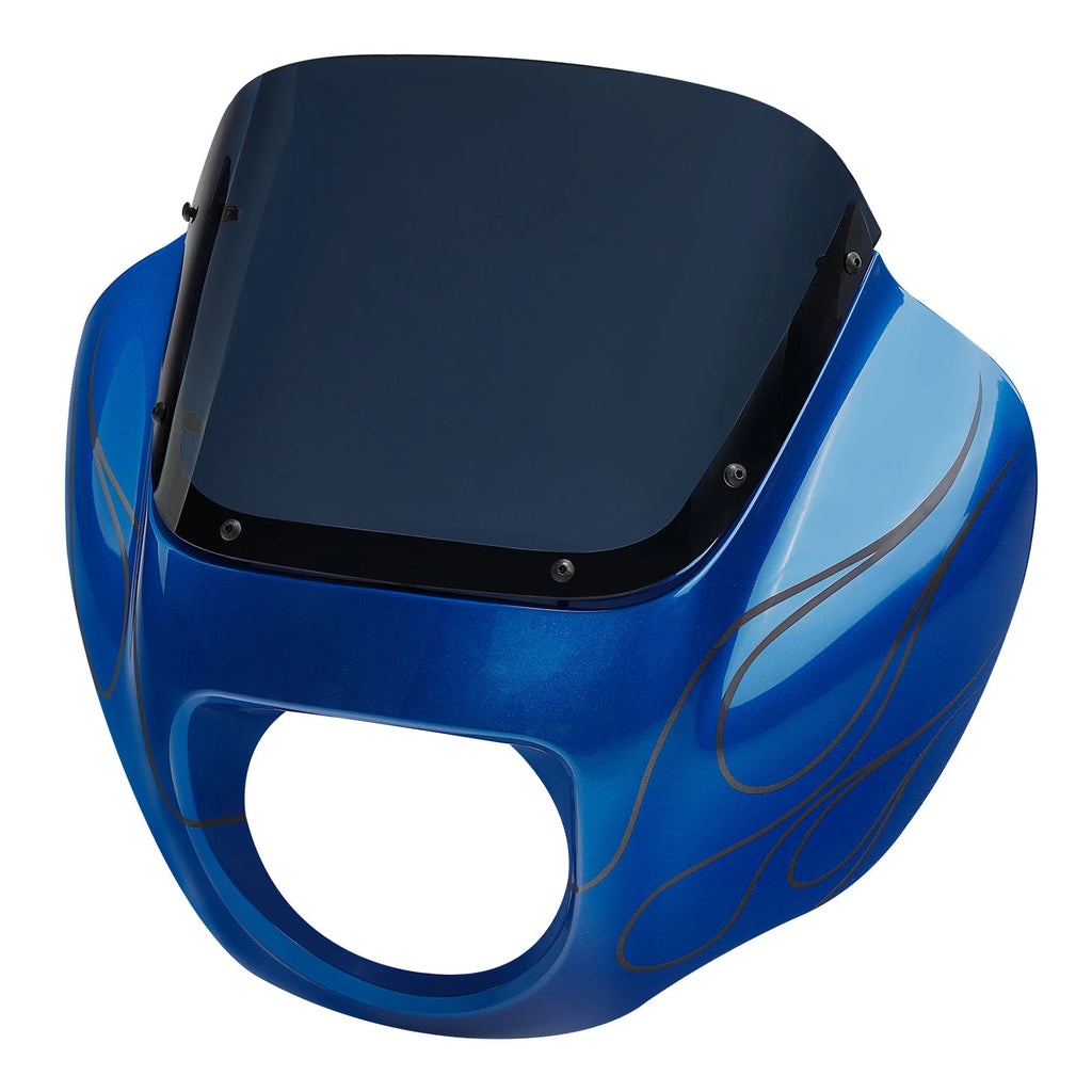 Headlight Fairing Windshield for Harley Street Bob (2018–2025) Electric Blue