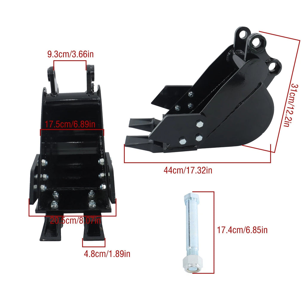 200mm Narrow Bucket Attachment for Mini Excavators (YYYY–YYYY)