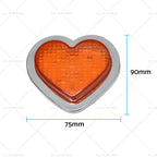 Heart LED Side Marker Indicators for 12V Cars (2012–2023)