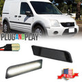 2X Smoke White LED Front Bumper Side Marker Light for Ford Transit Connect (2010–2013)