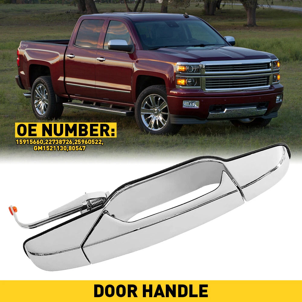 Exterior Door Handle for Chevrolet Silverado 1500 (2007–2013) Passenger Side Rear