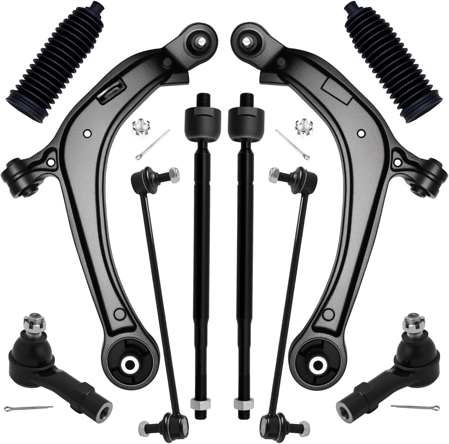 Front Lower Control Arm Tie Rod End Suspension Kit for Honda Odyssey (2011–2017)