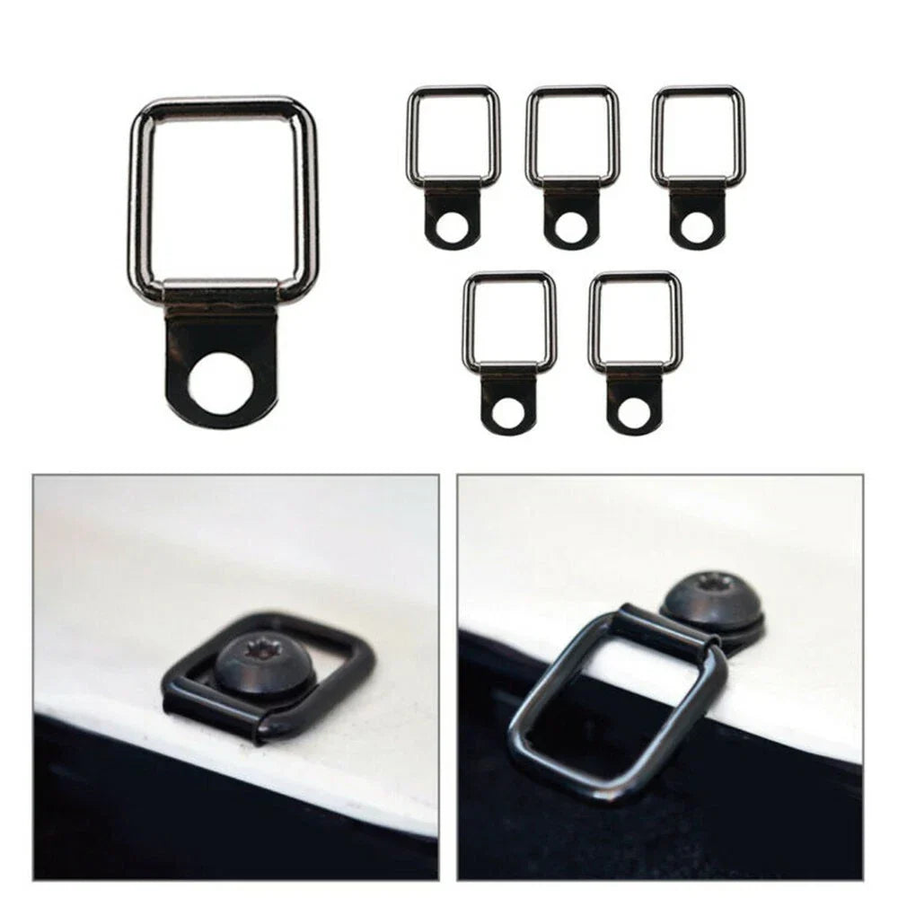 6x Lashing D-Ring Tie Downs Trailer Anchors for Jeep Wrangler