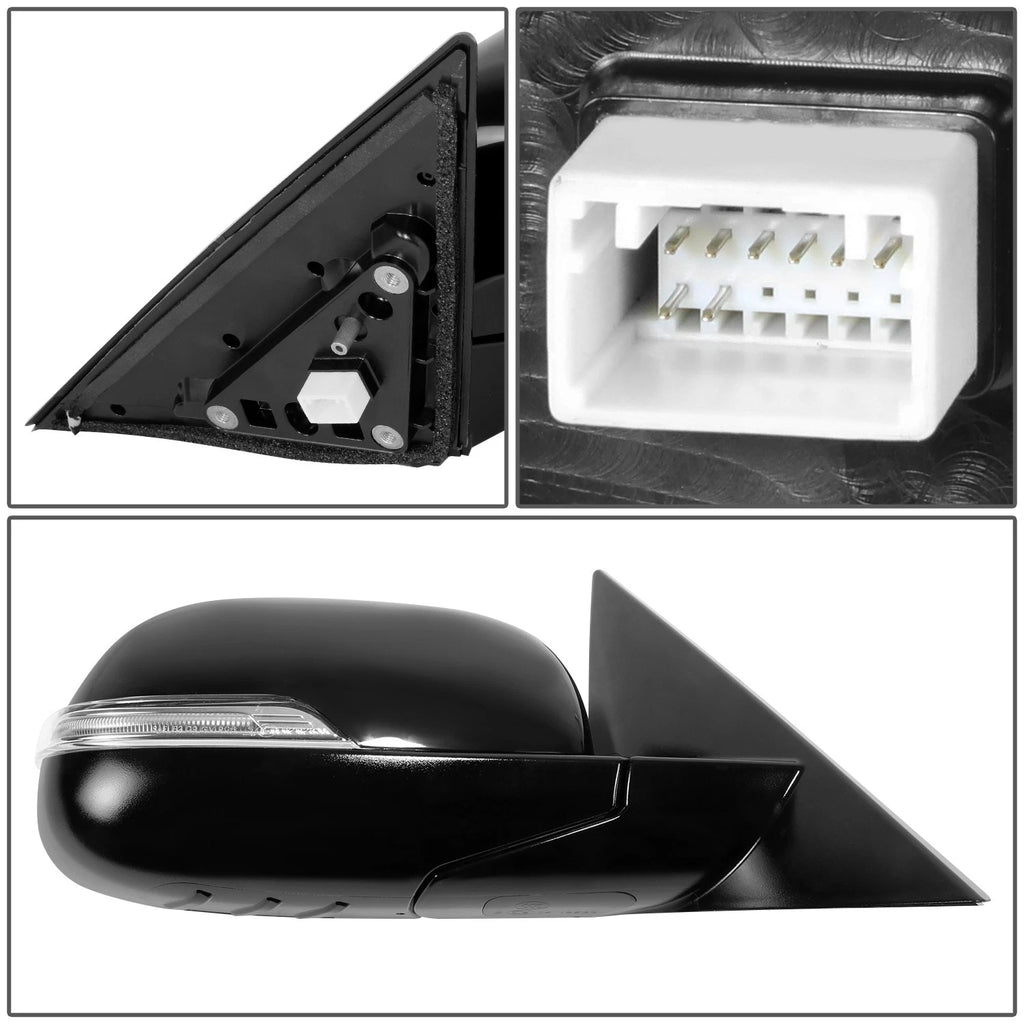 Passenger Right Side Door Mirror Glass for Kia Soul (2014–2016)