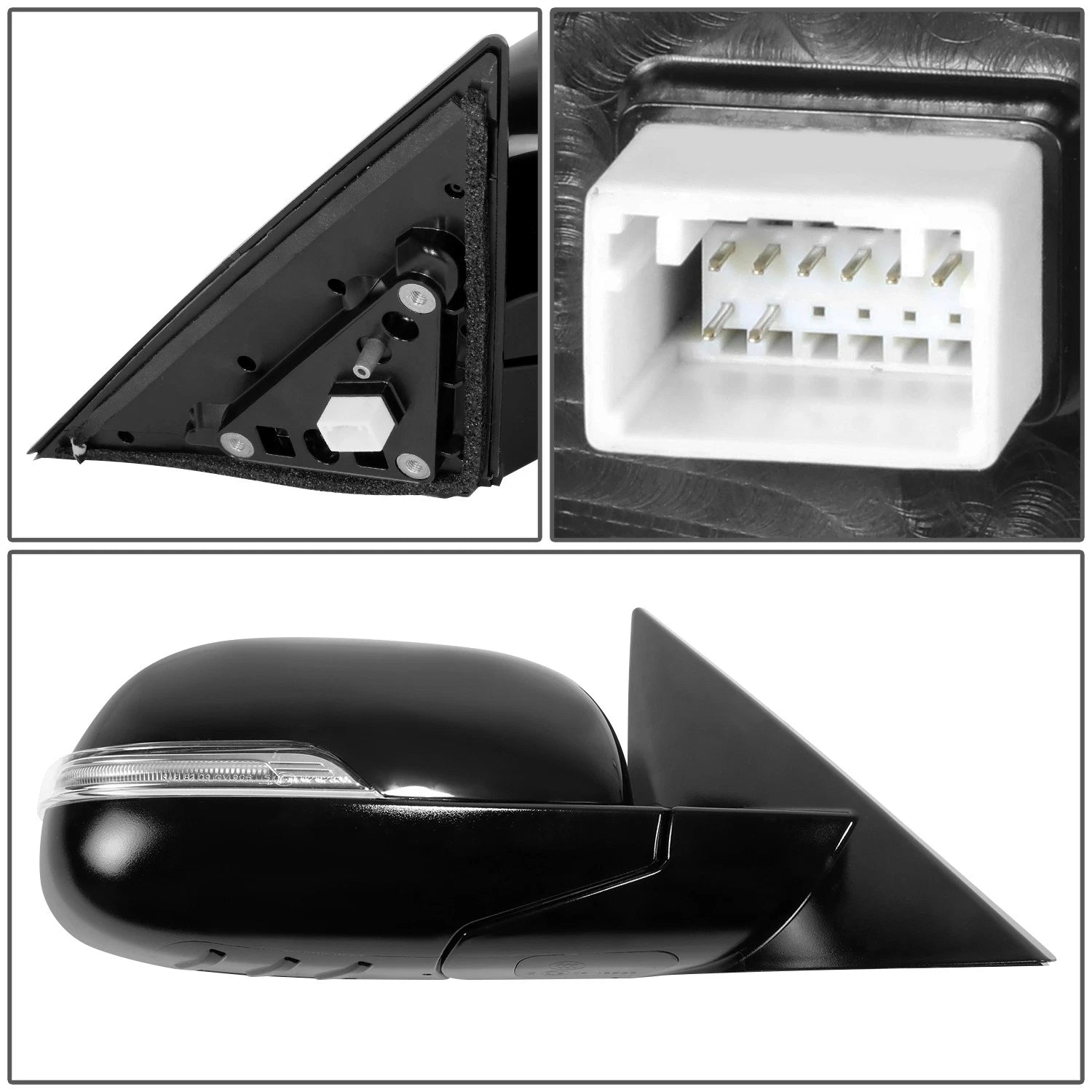 Passenger Right Side Door Mirror Glass for Kia Soul (2014–2016)