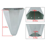 Medium Size Chicken Cone for Poultry Restraining (Galvanized Steel)