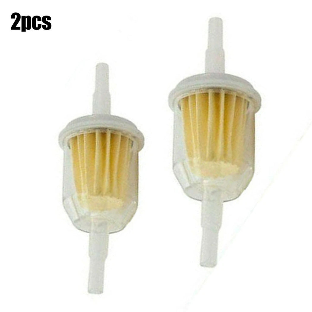 2pcs Inline Fuel Filter for Lawn Mower (Fits 6mm & 8mm Hoses)