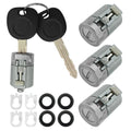 4 Pcs Door Lock Cylinder & 2 Keys for Chevrolet Express Savana 1500 2500 3500 (2003-2023)